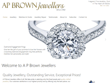 Tablet Screenshot of apbrownjewellers.com